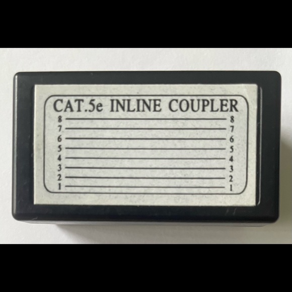 AWM TIA/EIA-568B.2 Patch Cable style 2835 30v + ‘IN-LINE-COUPLIER’ - Picture 4 of 4